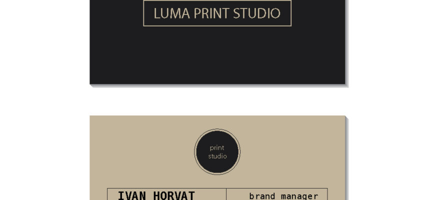 posjetnica Luma print studio vizitka